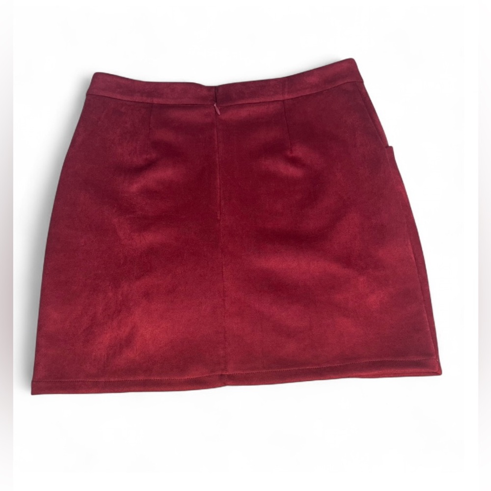Stylish Red Lace-Up Skirt - Picture 4 of 10